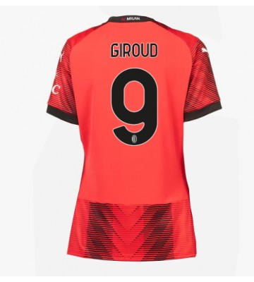 Maillot de foot AC Milan Olivier Giroud #9 Domicile Femmes 2023-24 Manches Courte